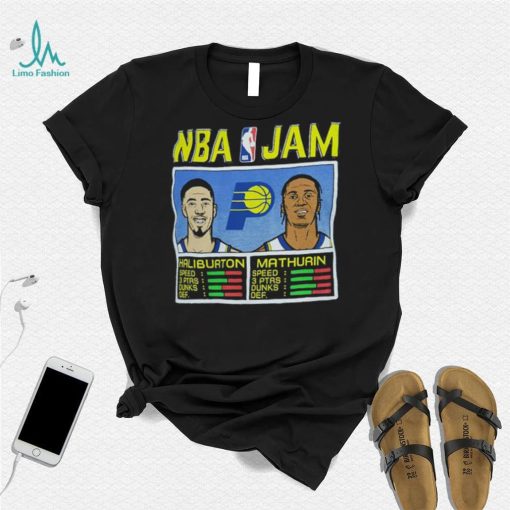 NBA Jam Indiana Pacers Tyrese Haliburton & Bennedict Mathurin Shirt