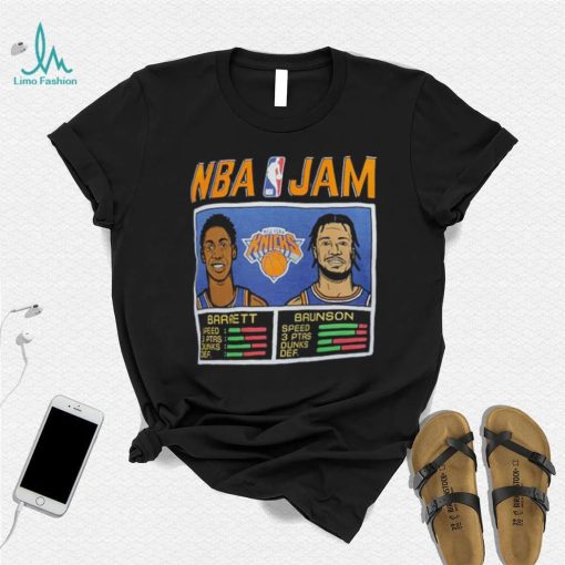 NBA Jam New York Knicks RJ Barrett & Jalen Brunson Shirt