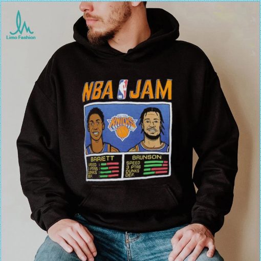 NBA Jam New York Knicks RJ Barrett & Jalen Brunson Shirt