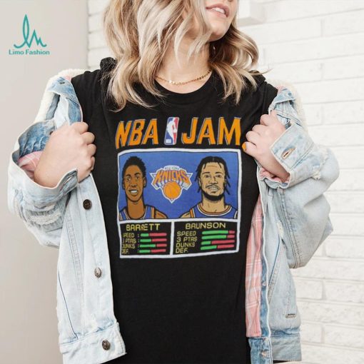 NBA Jam New York Knicks RJ Barrett & Jalen Brunson Shirt