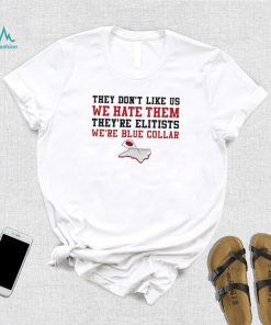 NC State Wolfpack they don’t like us we hate them they’re elitists we’re blue collar shirt