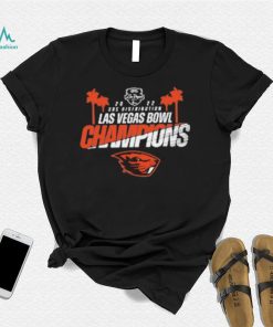 NCAA Las Vegas Bowl 2022 Champions Black Oregon State Beavers Logo Shirt