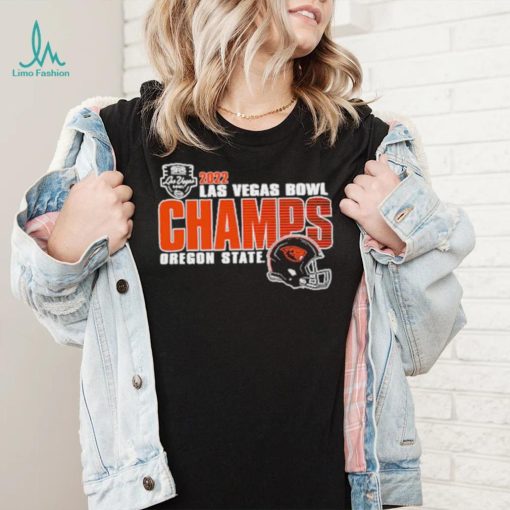 NCAA Oregon State Beavers 2022 Las Vegas Bowl Champions Helmet Logo Shirt
