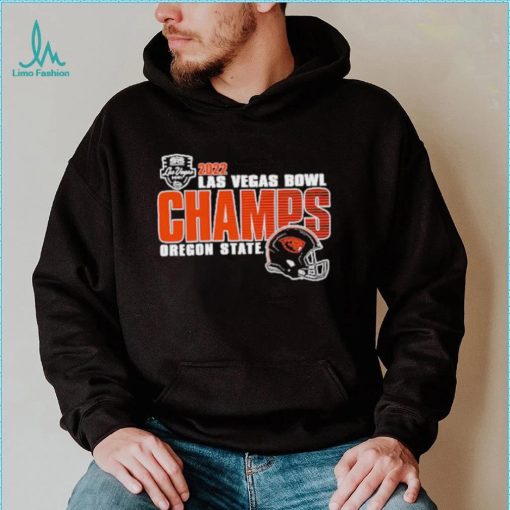 NCAA Oregon State Beavers 2022 Las Vegas Bowl Champions Helmet Logo Shirt