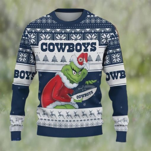 NFL Dallas Cowboys The Grinch Ugly Christmas Sweater Gift For Fans