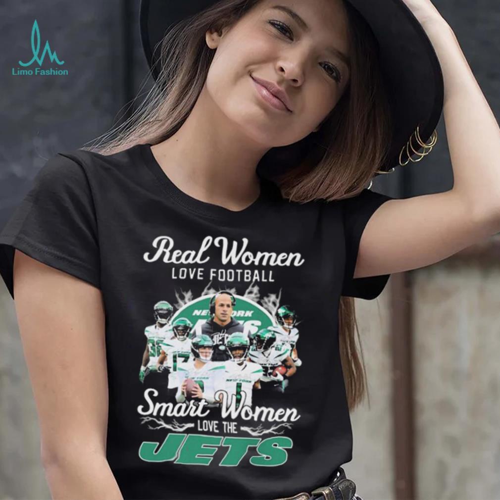 NFL New York Jets Real Women Love Football Smart Women Love The Jets Signatures Shirt