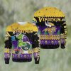 Grinch Minnesota Vikings All Over Print Christmas Ugly Sweater Gift For Fans