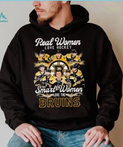 NHL Boston Bruins Real Women Love Hockey Smart Women Love The Bruins Signatures Shirt