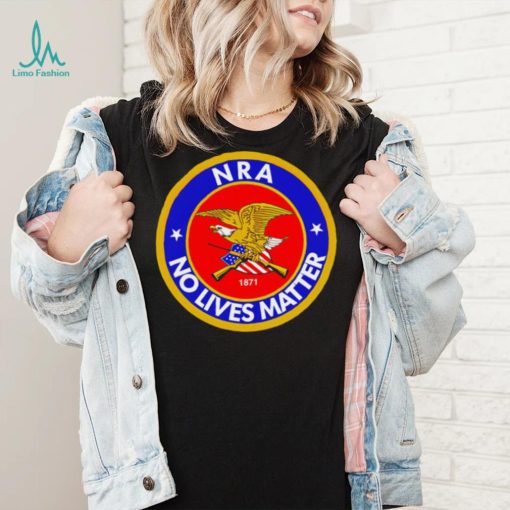 NRA no lives matter retro logo shirt
