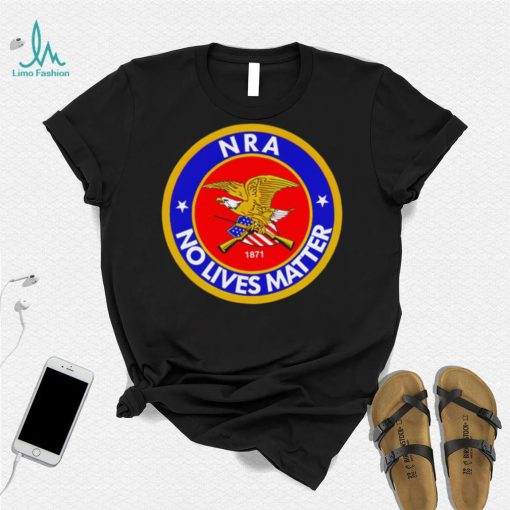 NRA no lives matter retro logo shirt