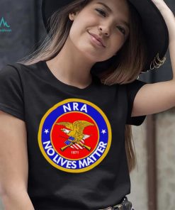 NRA no lives matter retro logo shirt