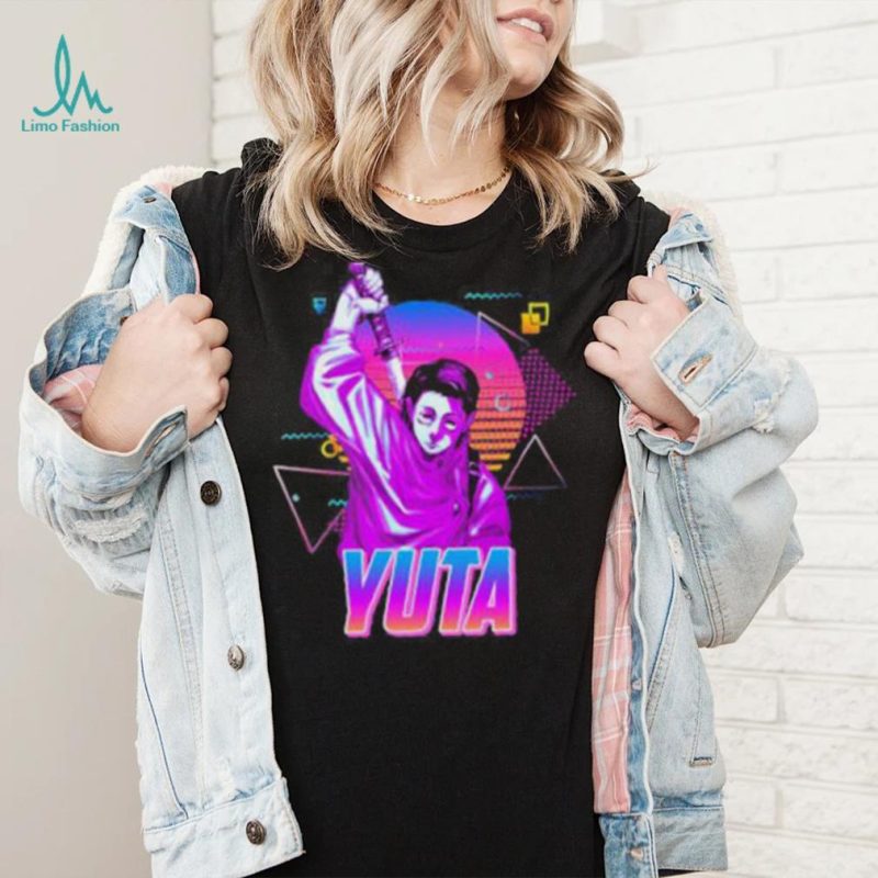 Neon retro art yuta okkotsu jujutsu kaisen manga shirt