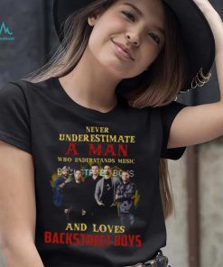 Never Underestimate A Man Who Loves Bsb Backstreet Boys shirt