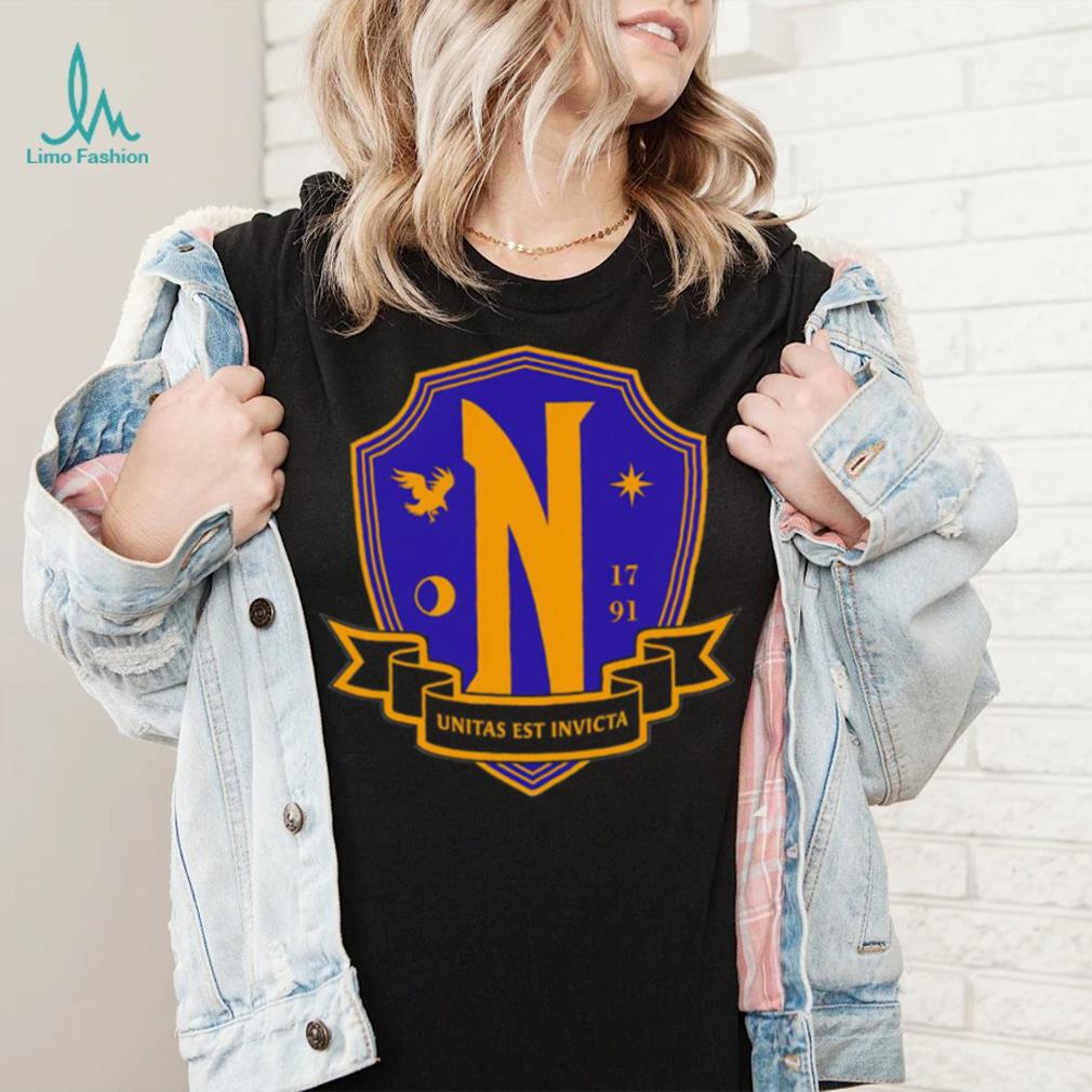 Nevermore Academy Wednesday Unitas Est Invicta logo shirt Nevermore Academy Wednesday Unitas Est Invicta logo shirt
