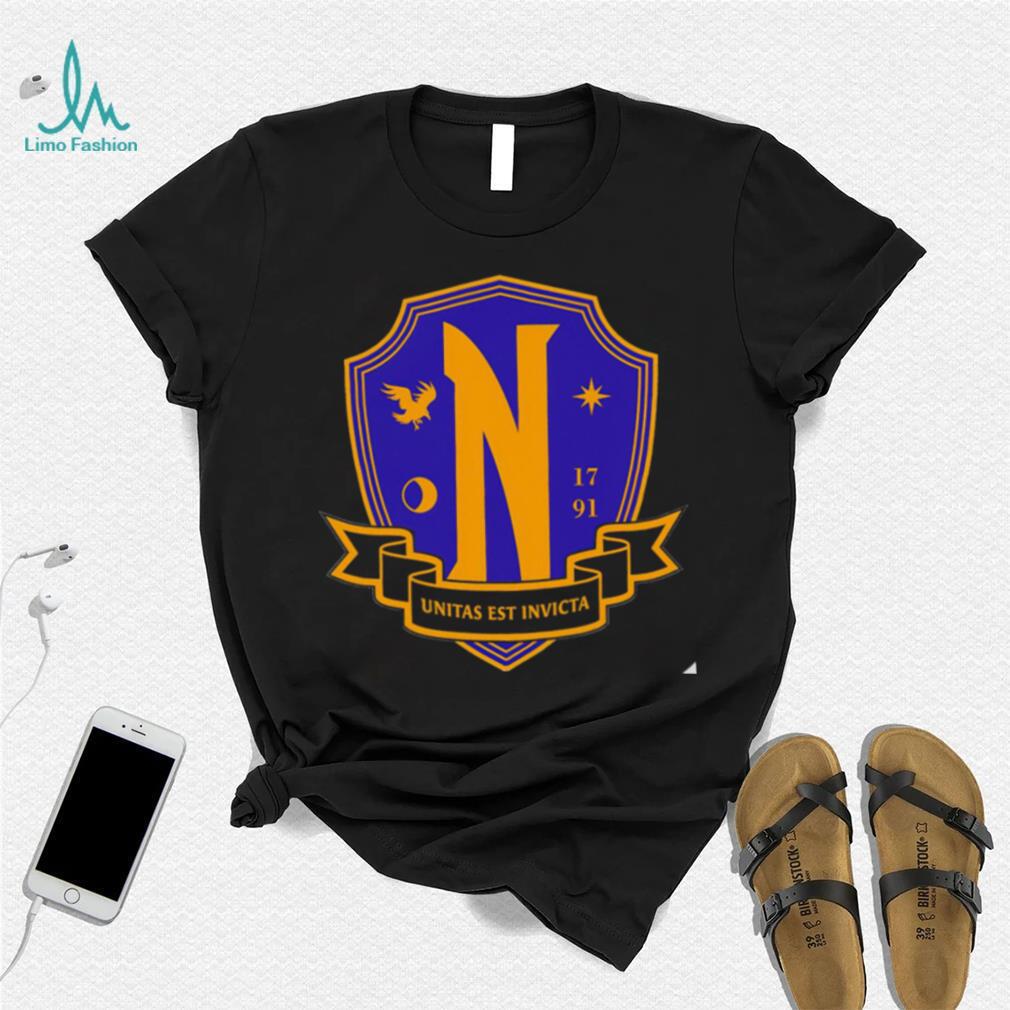 Nevermore Academy Wednesday Unitas Est Invicta logo shirt Nevermore Academy Wednesday Unitas Est Invicta logo shirt