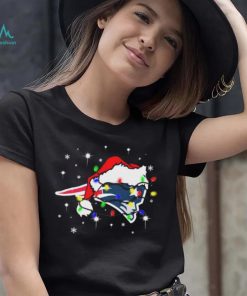 New England Patriots Santa Hat Christmas Light Shirt