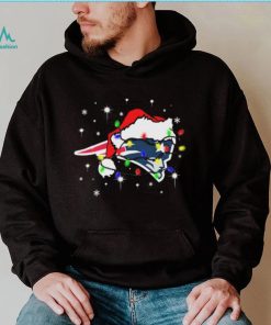 New England Patriots Santa Hat Christmas Light Shirt