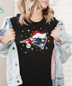 New England Patriots Santa Hat Christmas Light Shirt