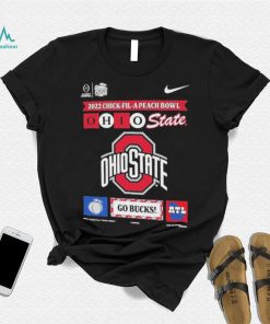 Nike 2022 23 College Football Playoff Peach Bowl Bound Ohio State Buckeyes Shirt