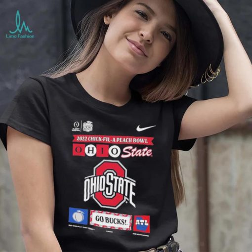 Nike 2022 23 College Football Playoff Peach Bowl Bound Ohio State Buckeyes Shirt