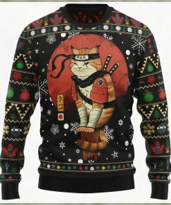 Ninja Cat Ugly Christmas Sweater