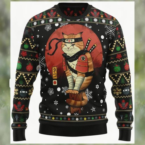 Ninja Cat Ugly Christmas Sweater