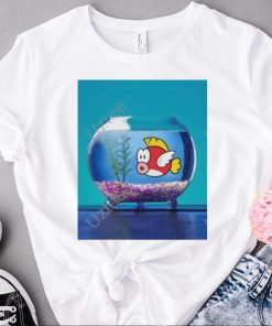 Nintendo Mario cheep cheep fish bowl t shirt