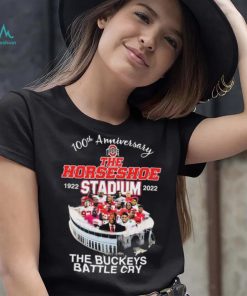 Official 100th Anniversary The Horseshoe 1922 Stadium 2022 The Buckeye Battle Cry Shirt
