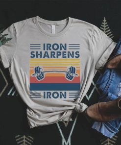 Official Iron Sharpens Iron Weight Lifting T Shirt