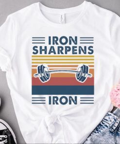 Official Iron Sharpens Iron Weight Lifting T Shirt