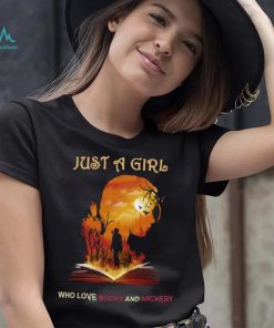 Official Just A Girl Who Love Books And Archery T shirt