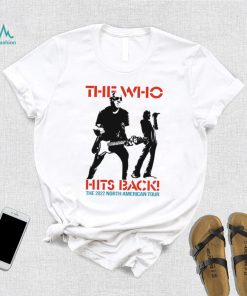 Official The Who Hits Back 2022 North American Tour T Shirt Pink