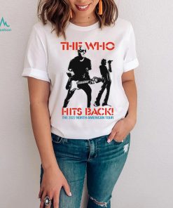 Official The Who Hits Back 2022 North American Tour T Shirt Pink