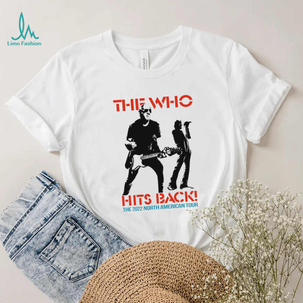 Official The Who Hits Back 2022 North American Tour T Shirt Pink Official The Who Hits Back 2022 North American Tour T Shirt Pink