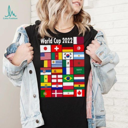 Official World Cup 2022 All Flags T Shirt