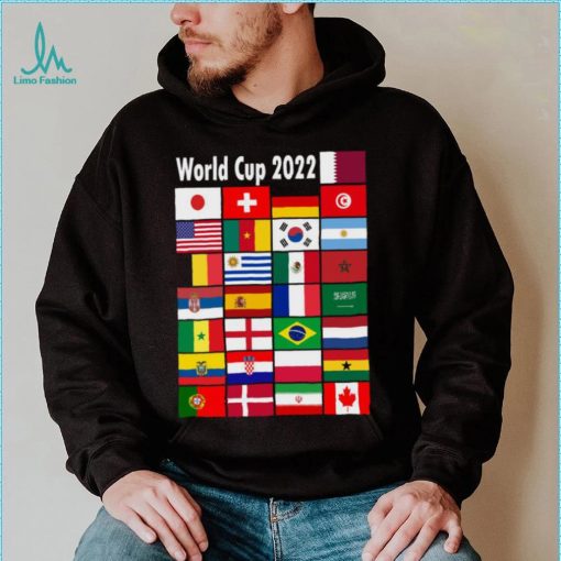 Official World Cup 2022 All Flags T Shirt