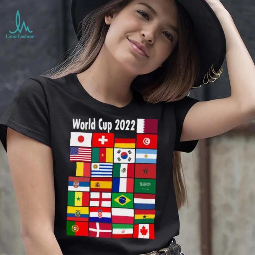 Official World Cup 2022 All Flags T Shirt