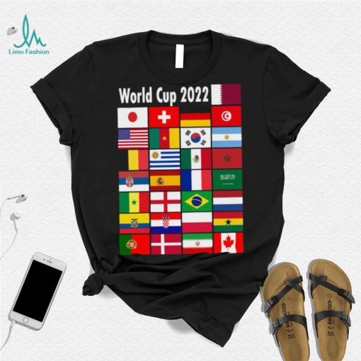 Official World Cup 2022 All Flags T Shirt