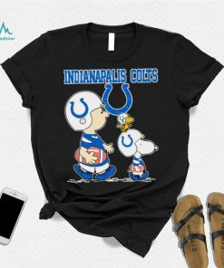 Official indianapolis Colts Let’s Play Football Together Snoopy Charlie Brown And Woodstock Shirt