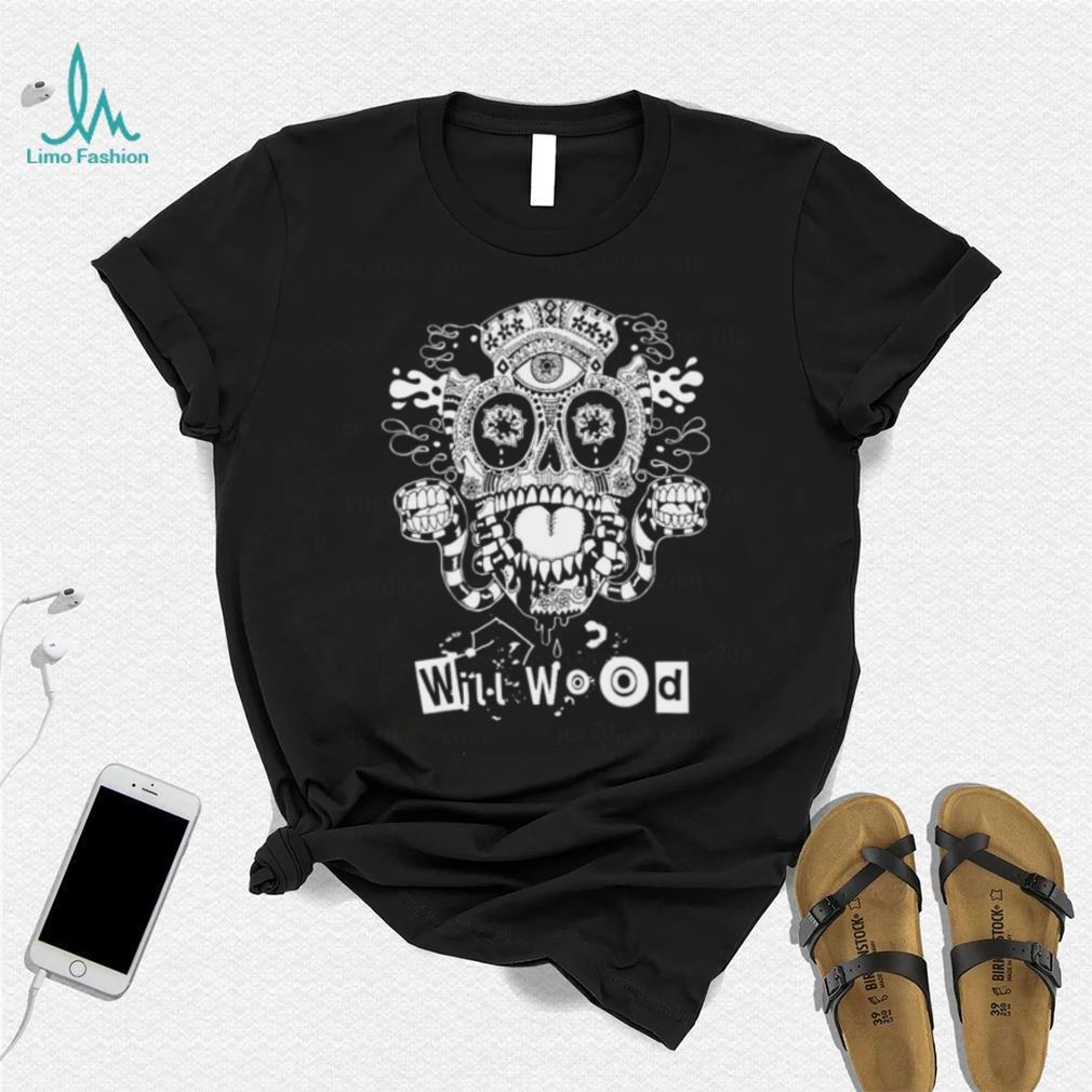 Official official will wood skull retro design t shirt Official official will wood skull retro design t shirt