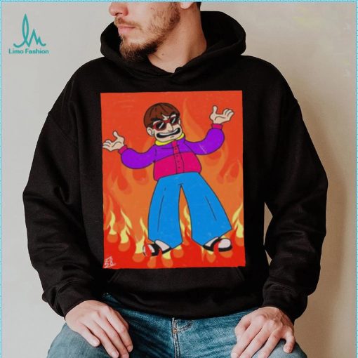 Oliver Tree In Flames Shirt