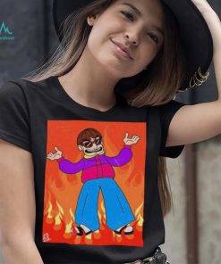 Oliver Tree In Flames Shirt