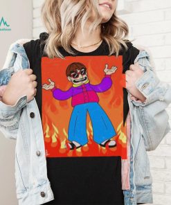 Oliver Tree In Flames Shirt