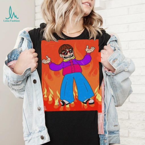 Oliver Tree In Flames Shirt