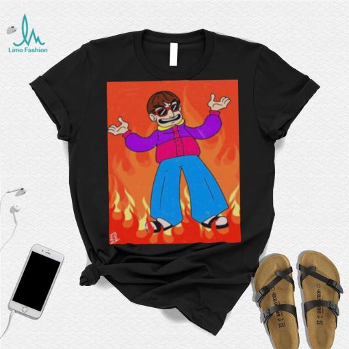 Oliver Tree In Flames Shirt