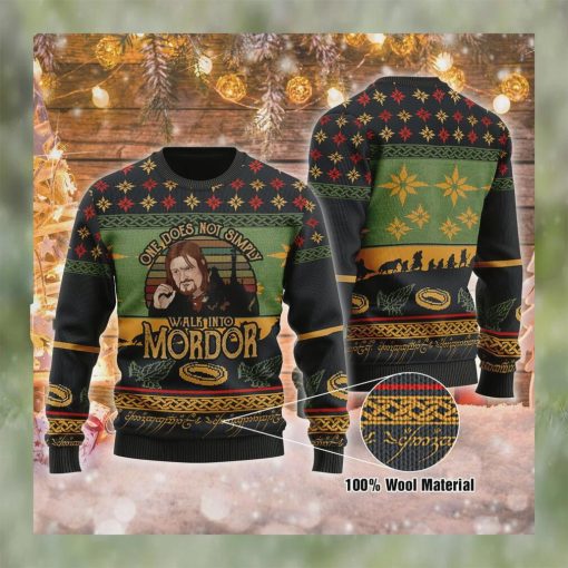 One Does Not Simply Walking Into Mordor Christmas Sweat