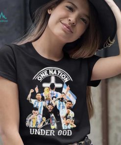 One Nation Leo Messi Under God Signature Shirt