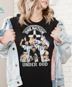 One Nation Leo Messi Under God Signature Shirt