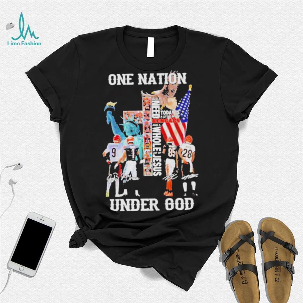 One Nation Under God Cincinnati Bengals 2022 Signature Shirt One Nation Under God Cincinnati Bengals 2022 Signature Shirt