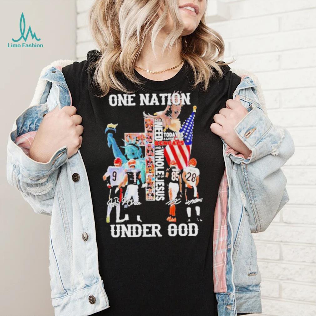 One Nation Under God Cincinnati Bengals 2022 Signature Shirt One Nation Under God Cincinnati Bengals 2022 Signature Shirt